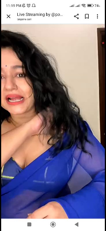[Image: Poonam-Bajwa-Blue-Saree-Live-mp4-0004.jpg]