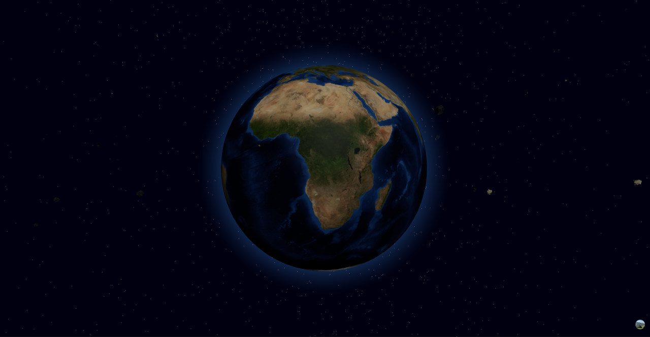 Asteroid Visualization Screenshot