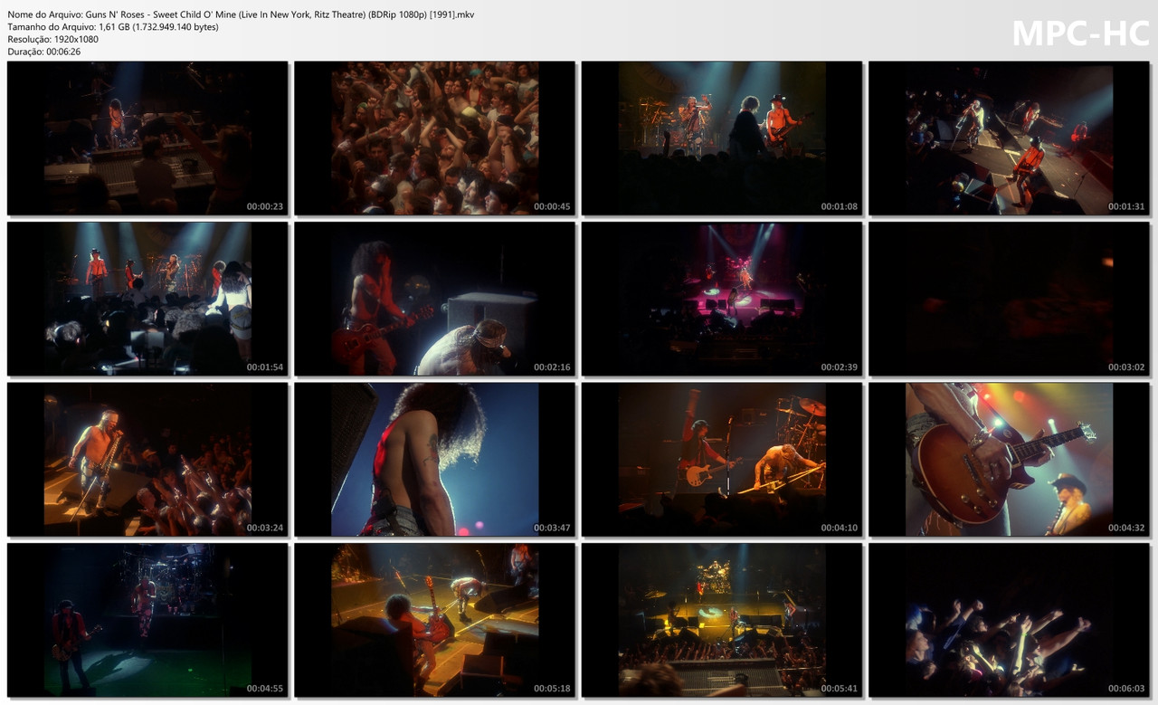 Guns N' Roses - Sweet Child O' Mine (Live In New York, Ritz Theatre) (BDRip 1080p) [16.05.1991]