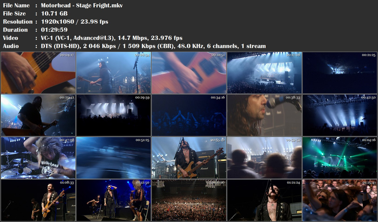 Re: Motorhead - Stage Fright (2014) Blu-ray
