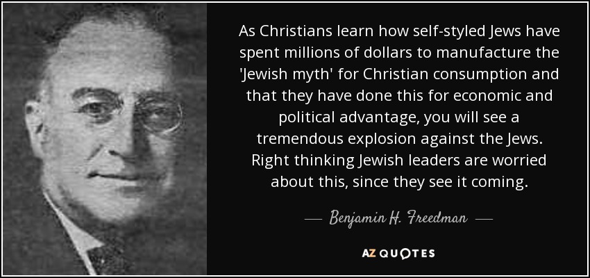 Some people know but they are too. Jews against Christianity. The Jews. Jew World order. Jews did this.