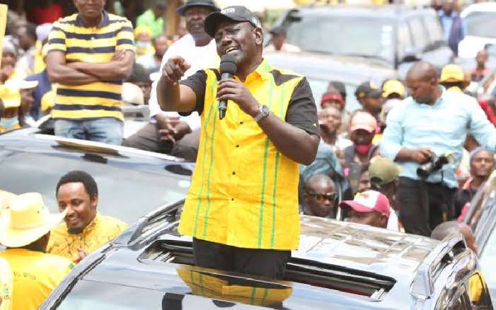 Ruto on campaign trail