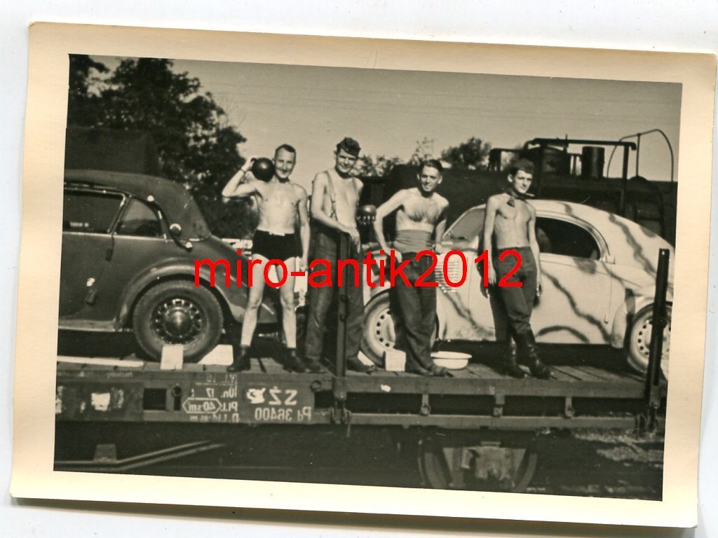 Foto, Wehrmacht, PKW, Kübelwagen, Camo, Tarnung,