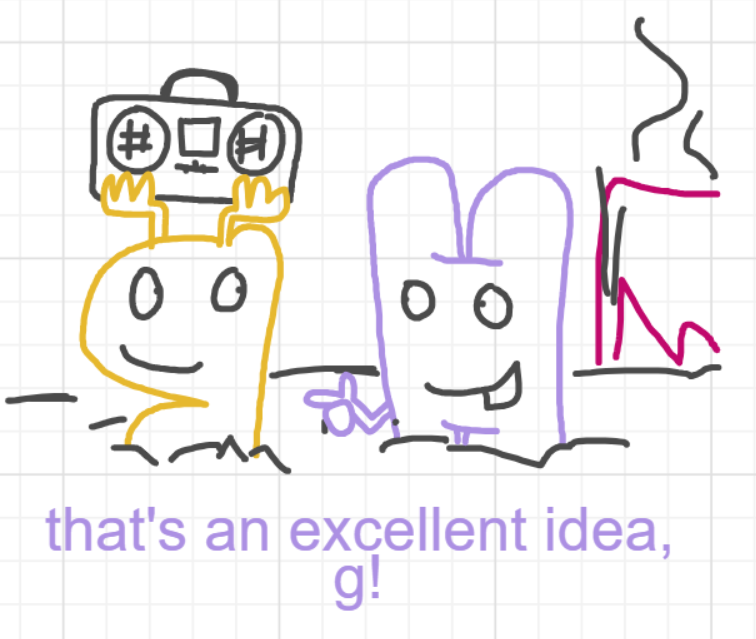 A panel from A Murder On The, episode six of the Board Boards object show by Furretwalk/WalkingFurret.