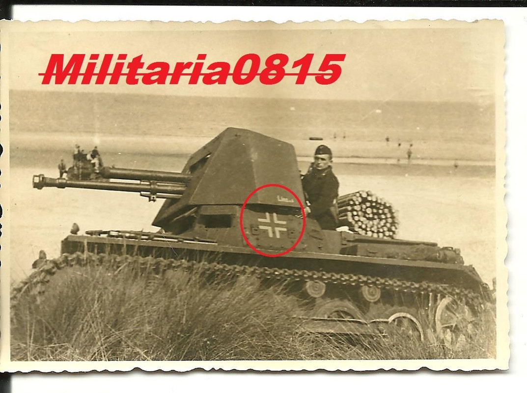 2 WK Deutscher Panzerjäger 1 SFL Panzer beim Afr