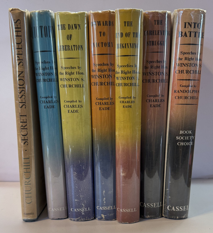 War Speeches. 7 Volume set.