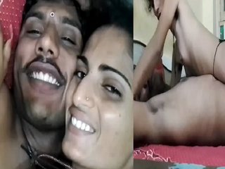Homemade video of a newlywed desi couple having sex