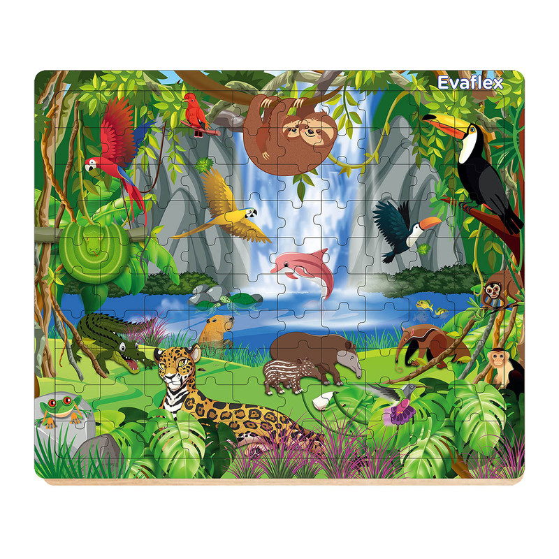 RMPCABZAS MADERA C/100 ANIMALES SELVA