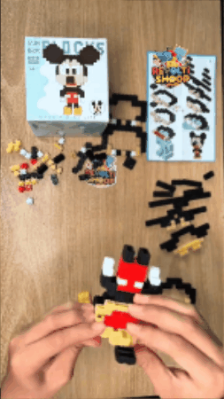 Figura terminada con mini bloques