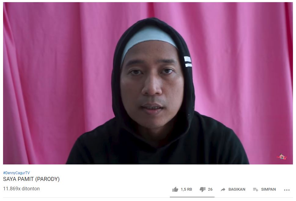 'Saya Pamit' parodi oleh Denny Cagur