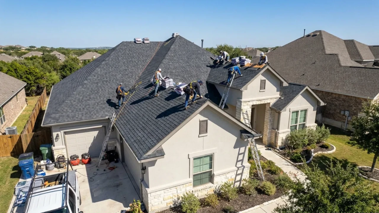 San Antonio roof replacement new shingles installation