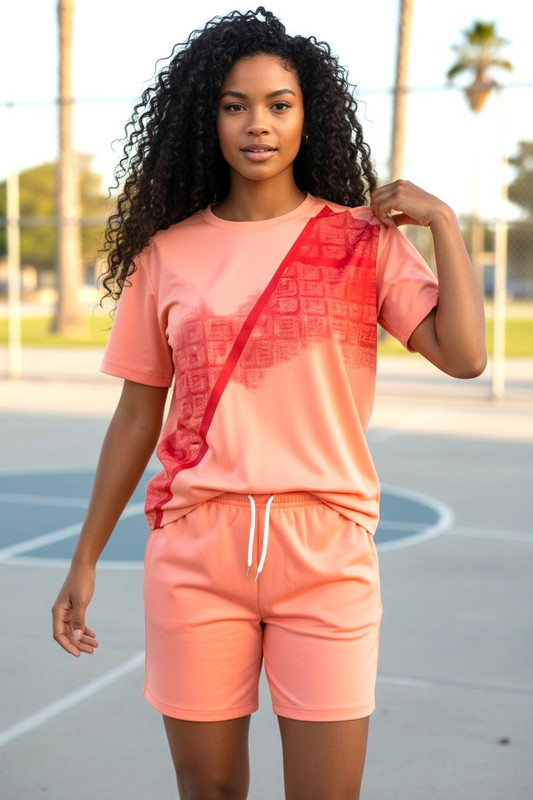 Sunset Blaze Soccer Set – Peach & Red Edition