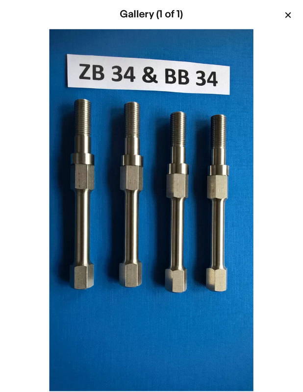 Quality made Stainless steel BSA ZB34 & BB34 short cylinder bolts (4) _ eBay