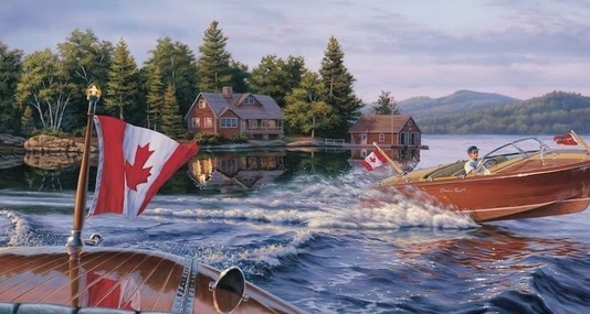 SUMMER-FUN-boat-with-Canadian-flag-resized
