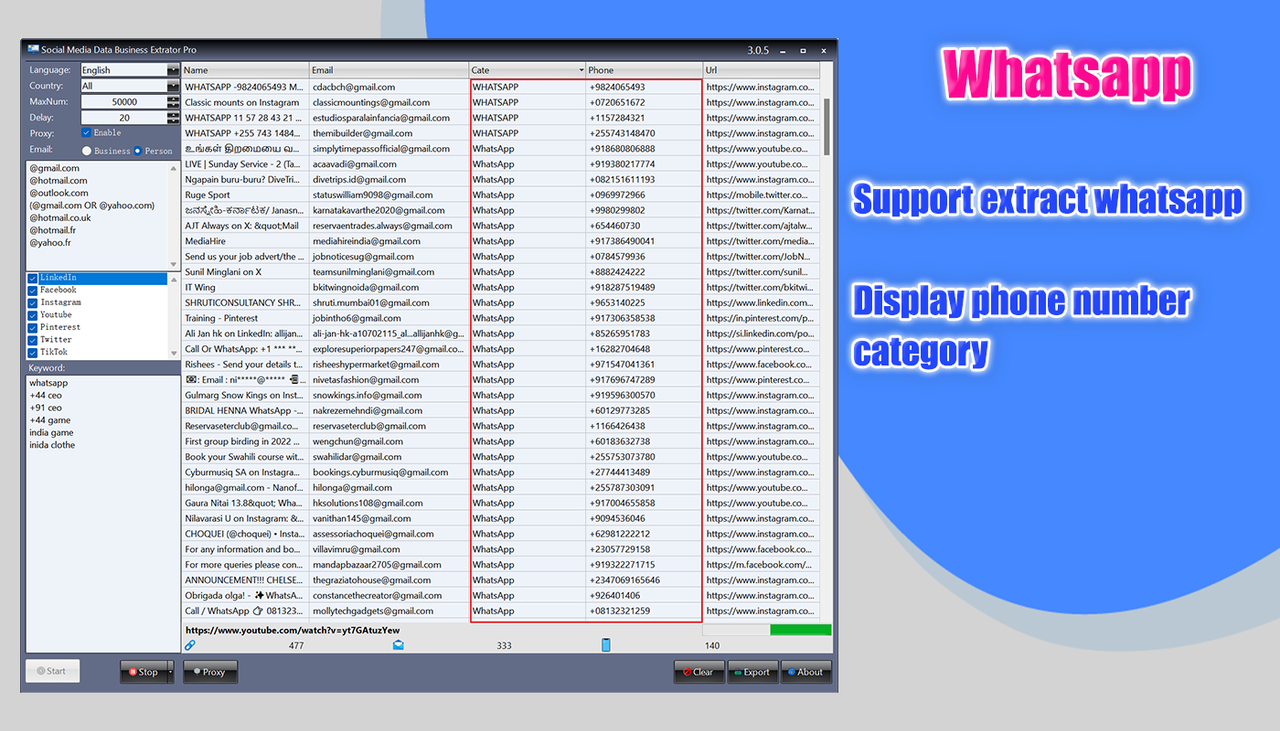 #Extract emails from online stores #Phone number extraction Chrome extension #Scrape WhatsApp group members #Bulk phone number extraction service #WhatsApp number scraping solution #Extract business phone numbers #Email scraping bot for websites #WhatsApp group contact extractor #Extract WhatsApp business contacts #Scrape emails from WordPress websites #WhatsApp bulk number scraping tool #Automated email and phone scraping