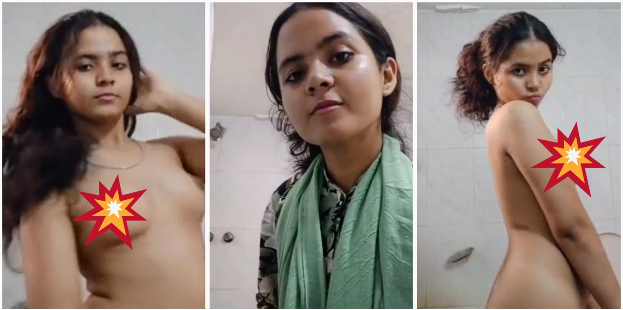 Bangladeshi cute girl flashing her boobs and nude dance in bathroom