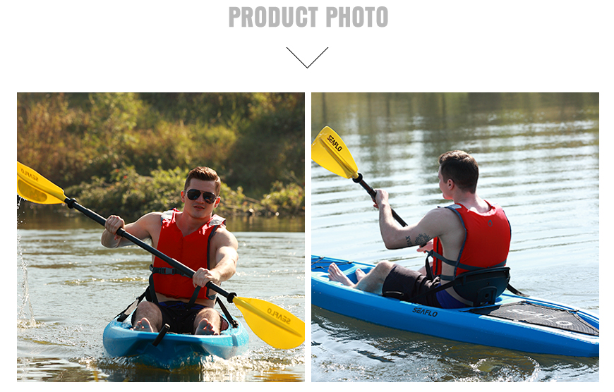 SIT ON TOP KAYAK SEAFLO 2018 Model ADULT with SKEG WHEEL 266cm x 66cm