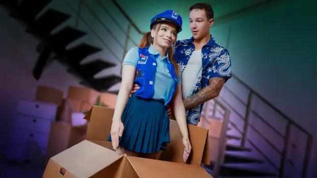 ExxxtraSmall – Selina Imai – “Why Did You Order a Sex Doll That Looks Like Me?!” Little Mailwoman Gets a Big Package