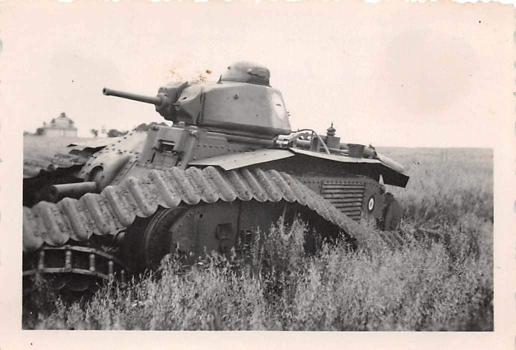 Zerstörter franz. Panzer Char B1 Patay Orleans F