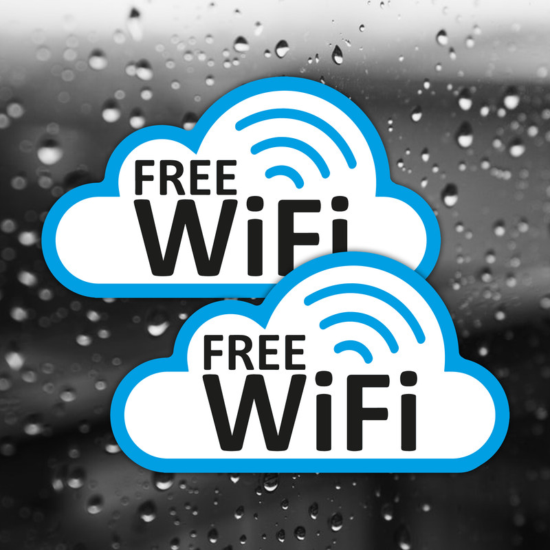 Free Wlan Hotspot Aufkleber Quadrat | Schilder, Textildruck