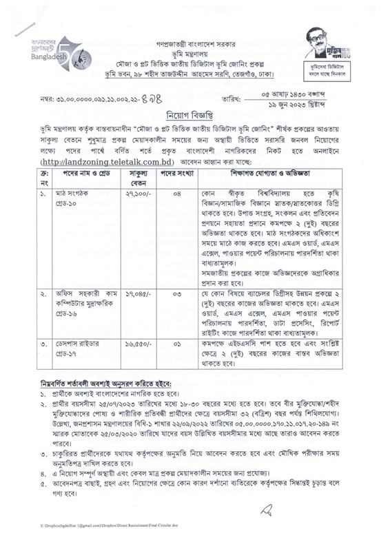 National-Digital-Land-Zoning-Project-Job-Circular-2023-PDF-1