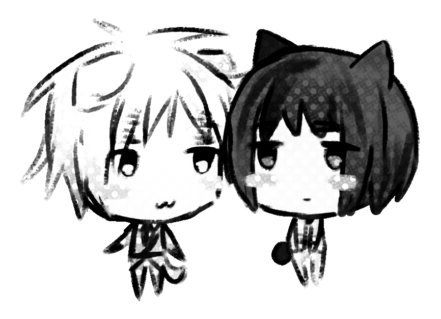 asakiku chibis by @sasakana8484 on Twitter