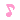 Pixel - A pink musical symbol shifting in && out