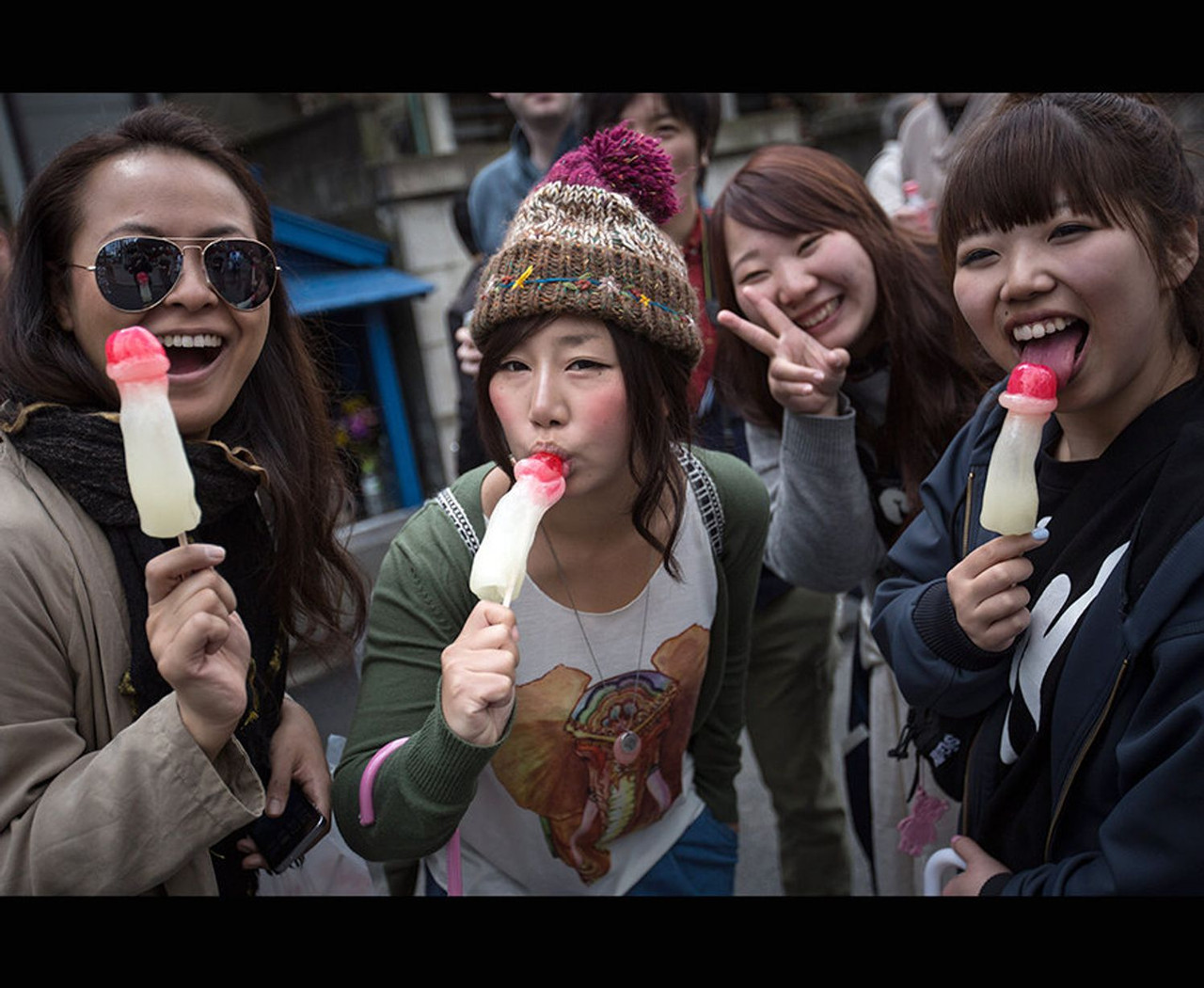 Penis shaped ice cream