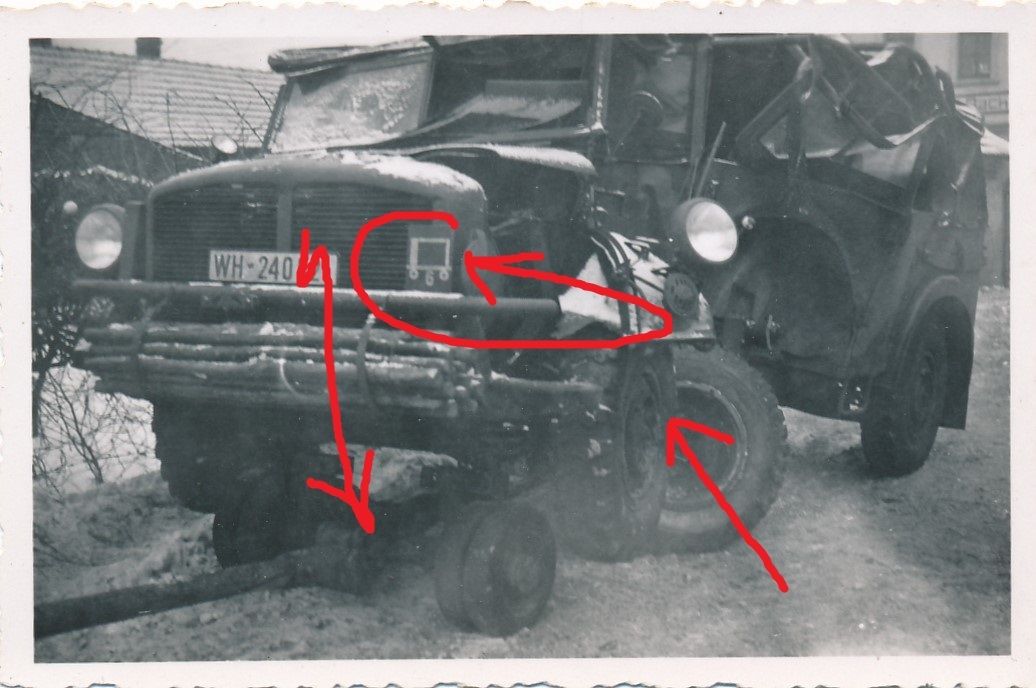 Schwerer HORCH Einheits PKW Kübelwagen Jeep Numm