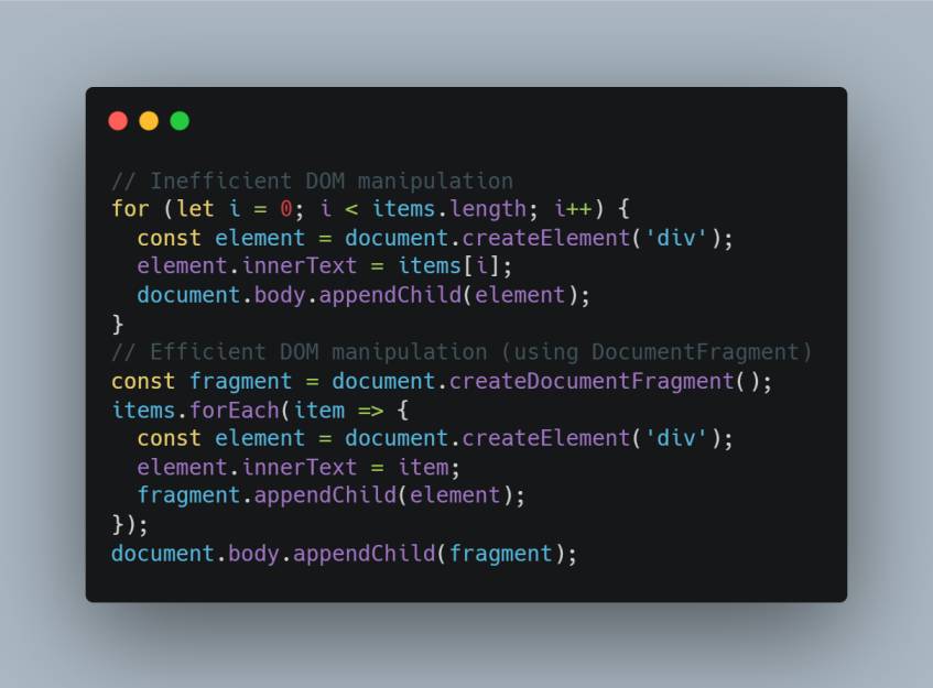 JavaScript performance issues