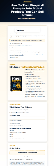 Ready-To-Go Sales Page