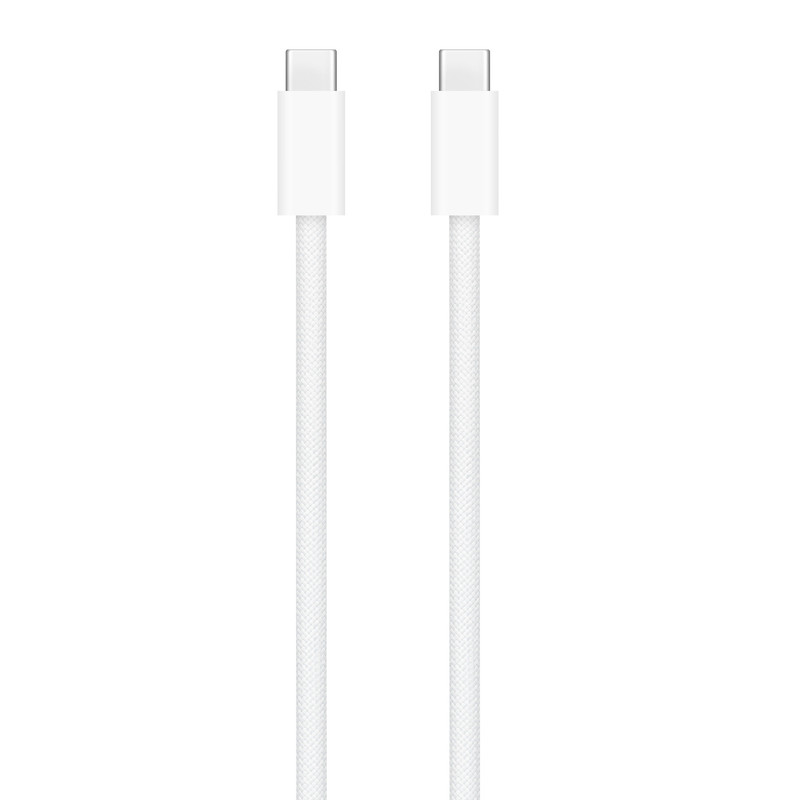Cable de carga USB-C de 240W de Apple, mostrando su longitud de 2 metros.