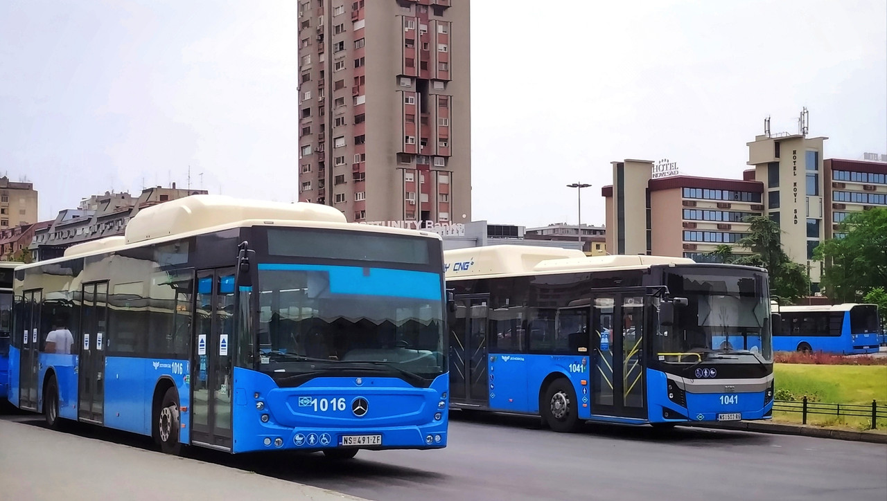 Mercedes Benz Conecto NGT (2020) #1016 i BMC Procity 18 CNG (2020) #1041