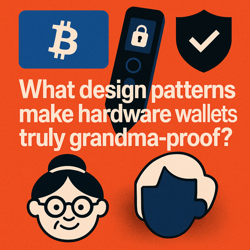 What design patterns make hardware wallets truly grandma-proof?