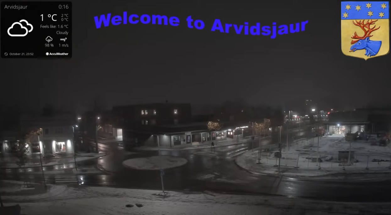 first snow arvidsjaur 21 st oct 2025
