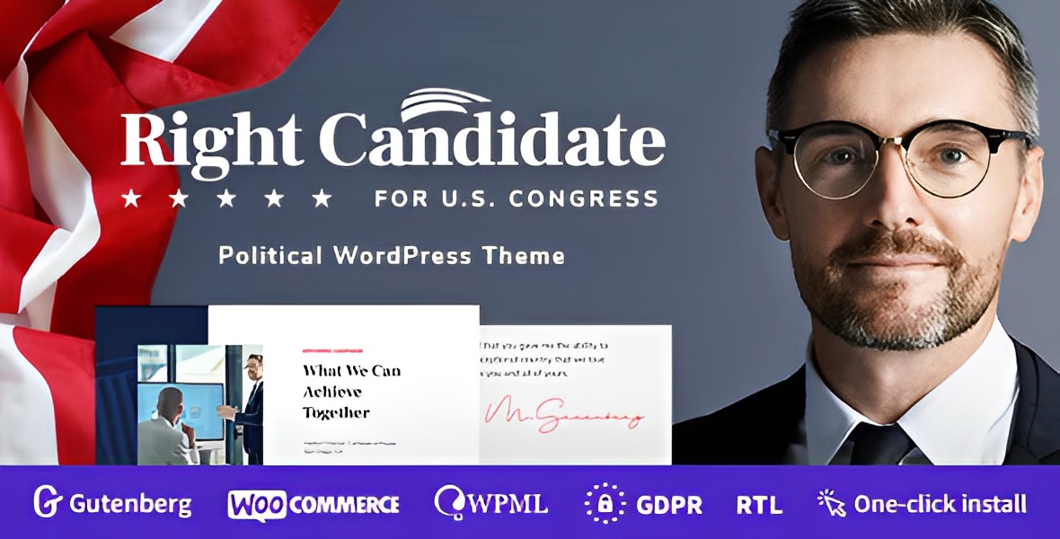 Right Candidate – Election Campaign and Political WordPress Theme