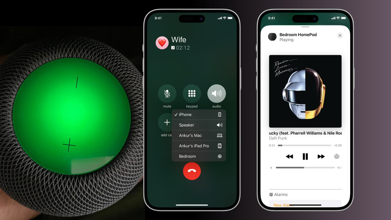 Send Sound to a Homepod by Means of Airplay