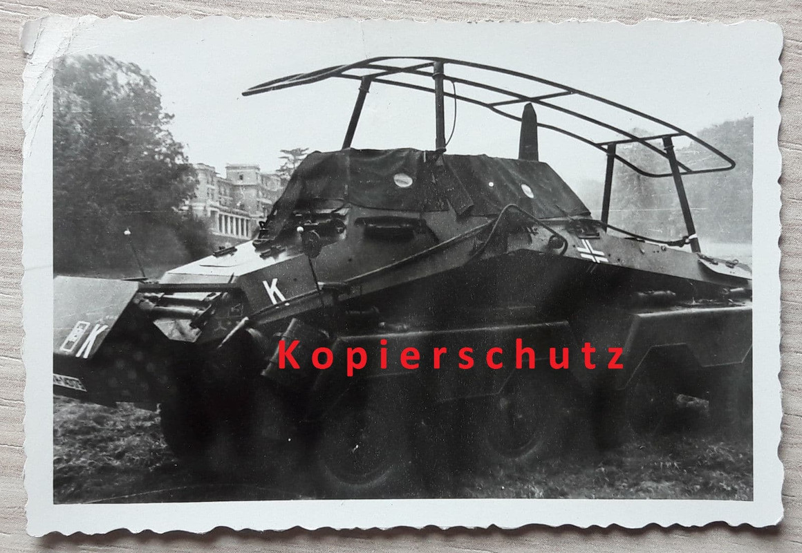 Foto SdKfz 232 (8 Rad) in Frankreich, Panzerspäh