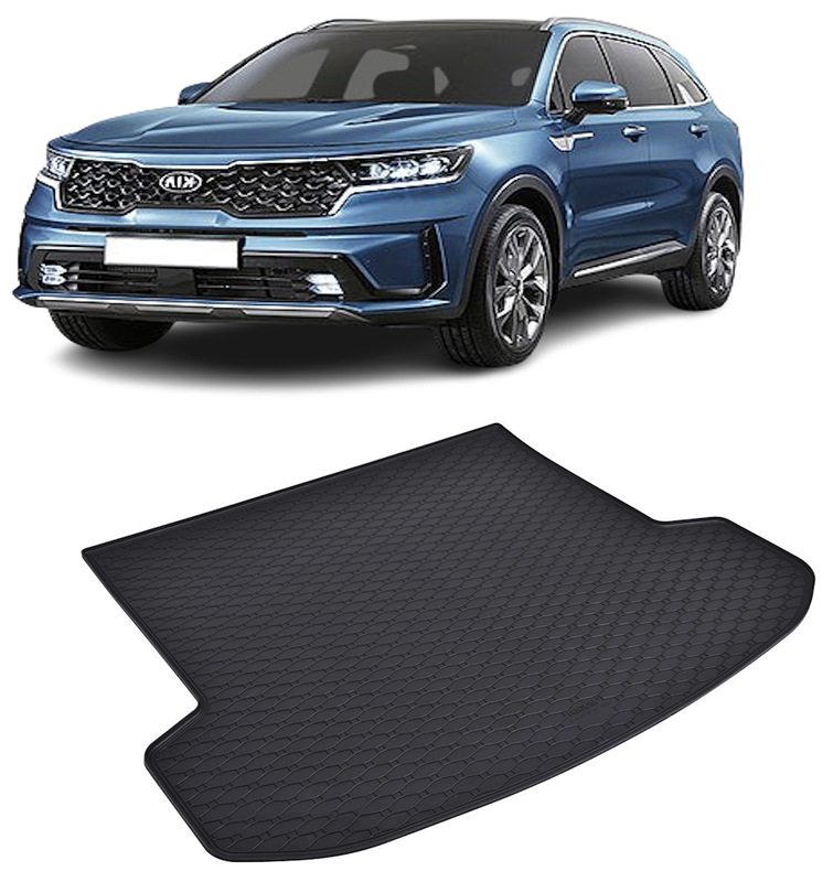 Tavita auto KIA Sorento 5 locuri 2020-prezent, protectie portbagaj, Cri-Flo, din cauciuc 100%, compatibil cu autoturismul KIA Sorento 5