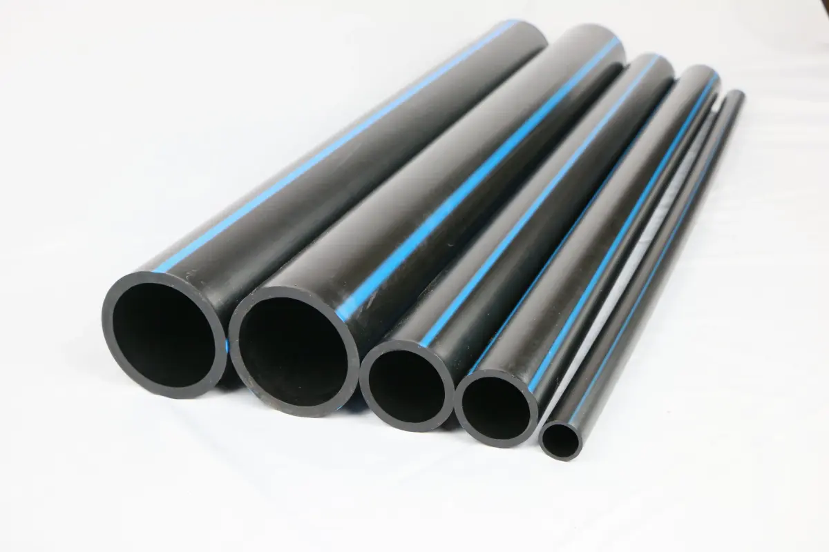 High-strength water pipes made of HDPE100 synthetic resin particles
