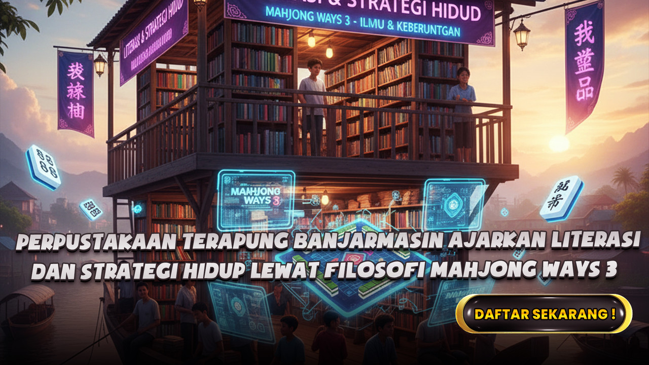 Perpustakaan terapung banjarmasin ajarkan literasi dan strategi hidup lewat filosofi mahjong ways 3