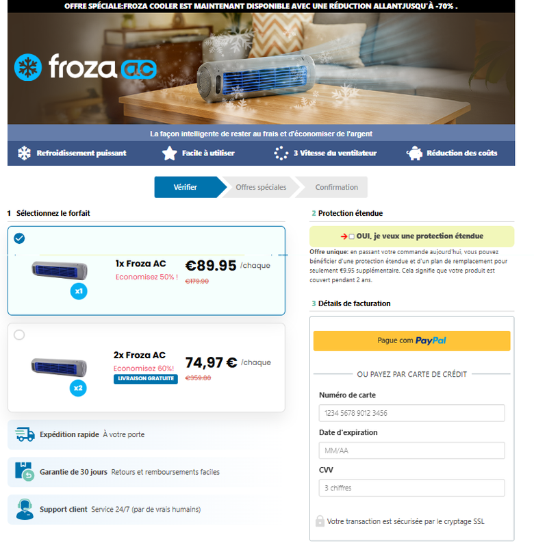 Offre officielle Froza AC