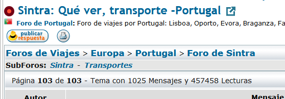 Sintra: Qué ver, transporte  -Portugal - Foro Portugal