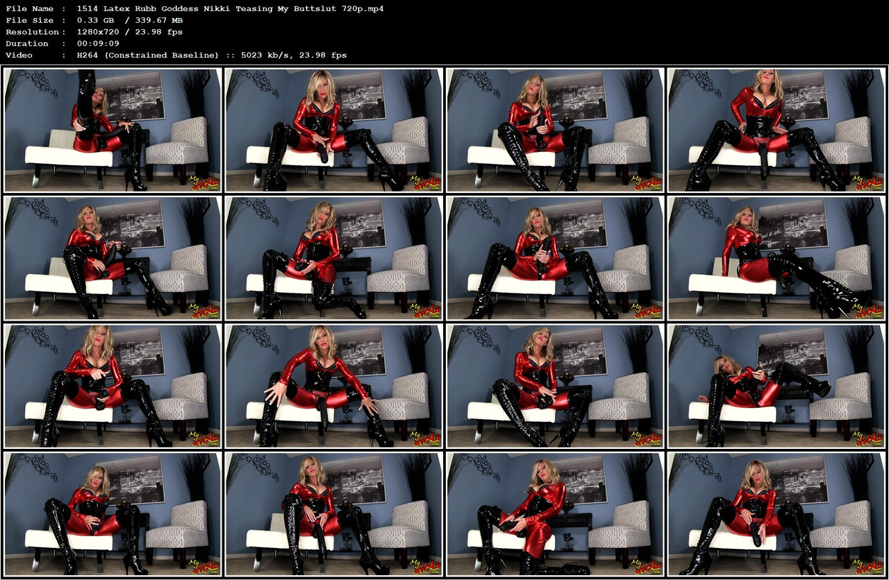 1514 Latex Rubb Goddess Nikki Teasing My Buttslut 720p mp4