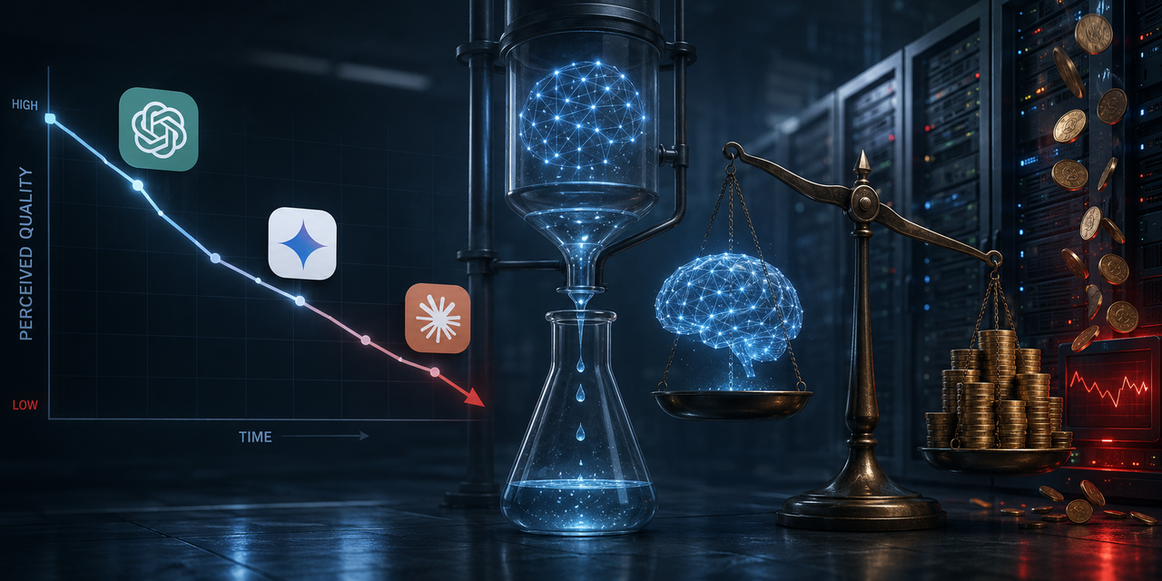 Por que o ChatGPT, Gemini e Claude parecem estar piorando? A explicação técnica e econômica que poucos admitem