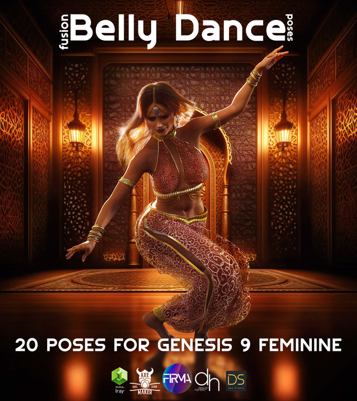 Belly Dance Genesis 9 – Pose Pack