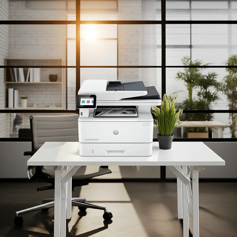 Impressora HP Pro 4103fdw em um ambiente de escritório dinâmico