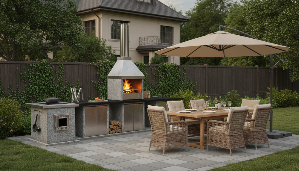 Выбор безопасного места для зоны барбекю на участке