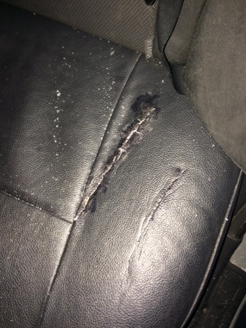 Repaired seat 2.