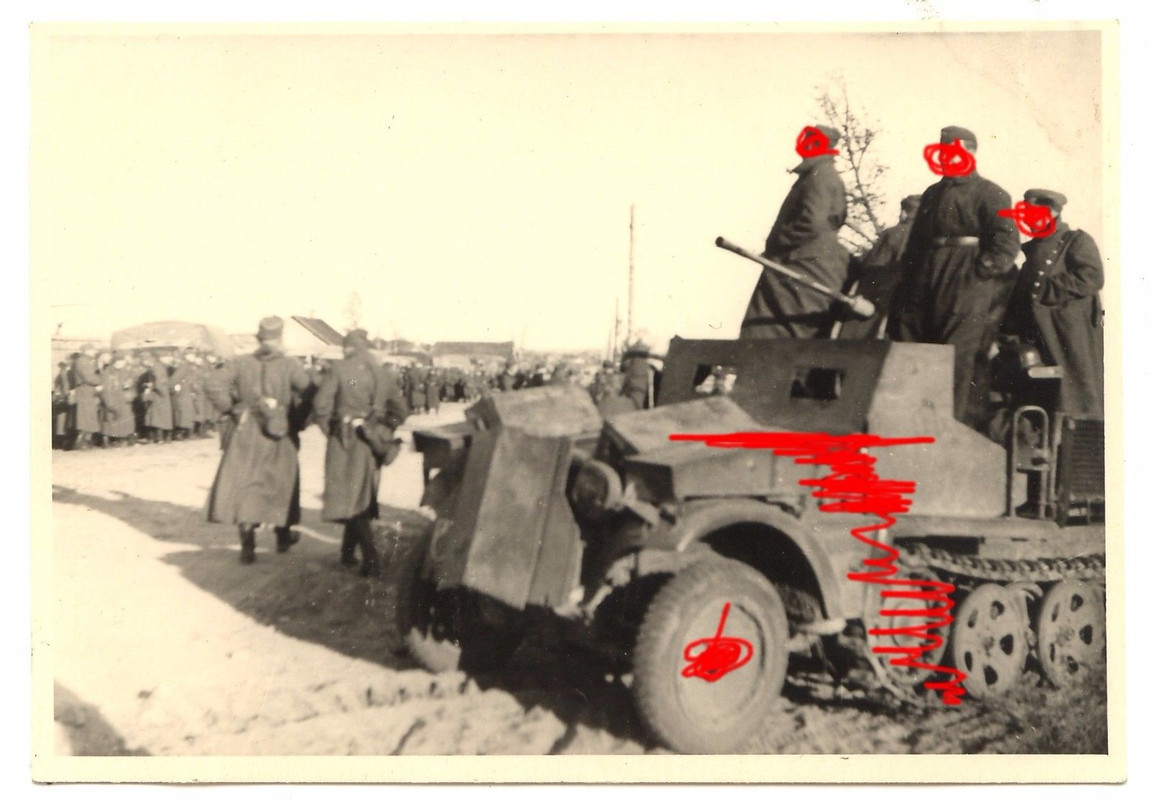 Rußland Panzer Flak 2 cm auf Halbkette 1 Tonner mit Zusatz Panzerung WK II